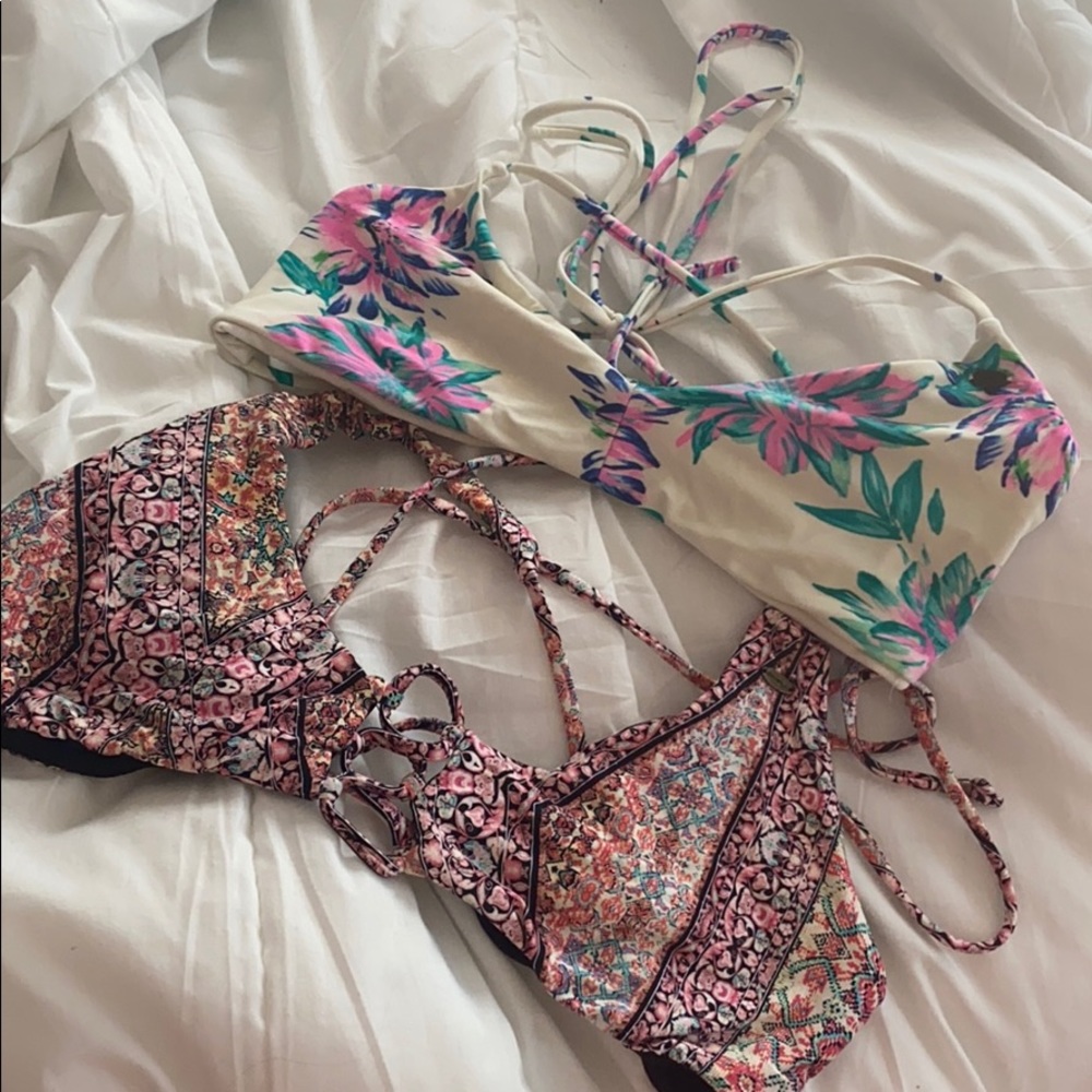 Two O’Neill bikini tops